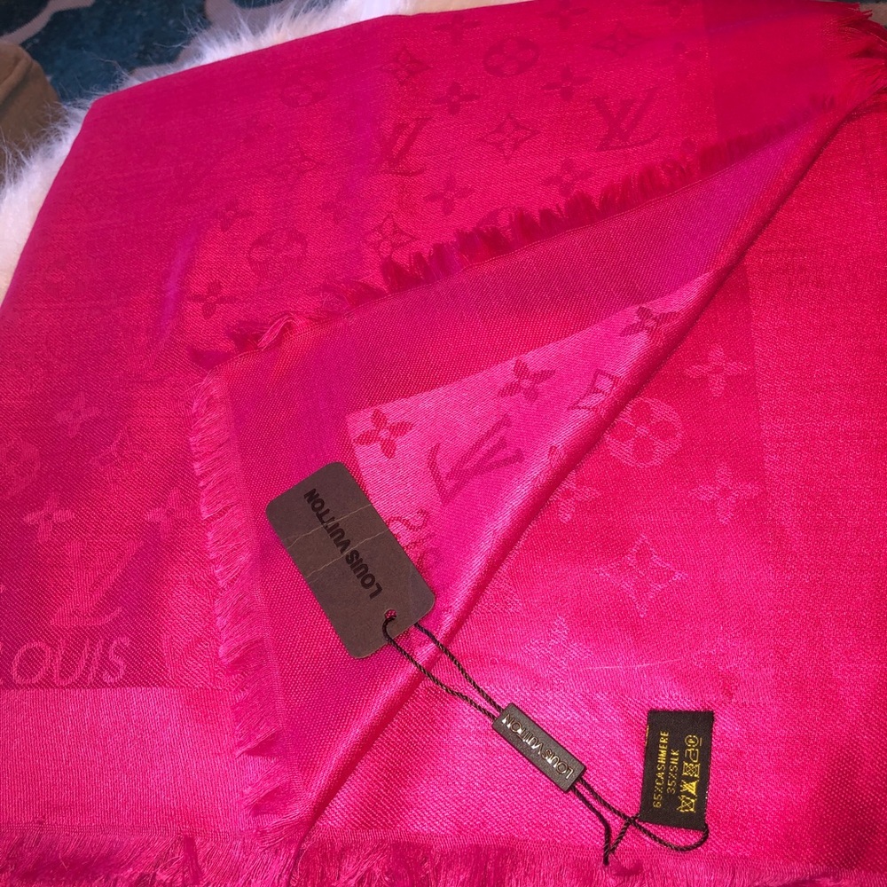 Louis Vuitton Hot Pink Shawl